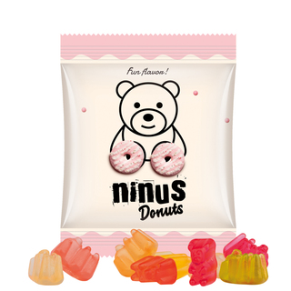 Minitüte, 7 g, Folie weiß, Basic Bärchen mini
