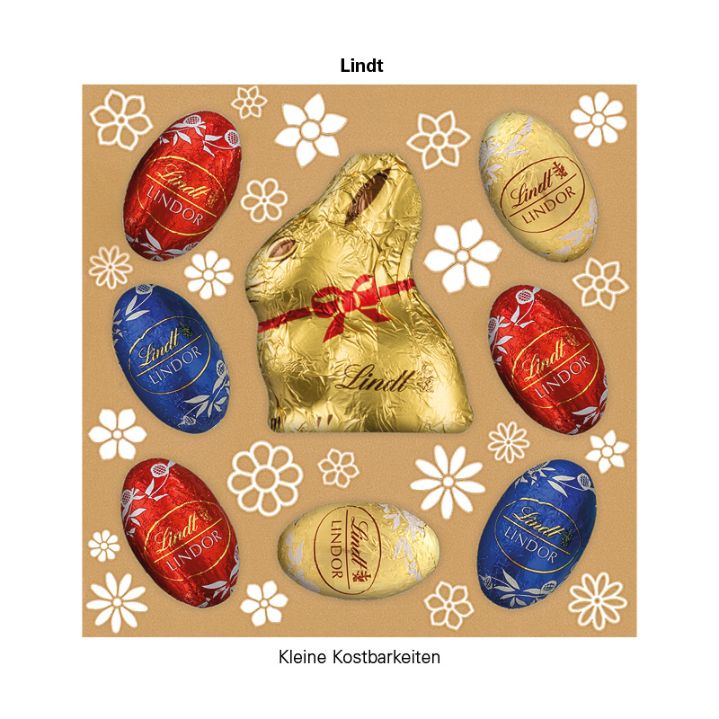 Lindt Präsent im Werbeschuber "Tannenbaum", Lindt Mini Pralinés