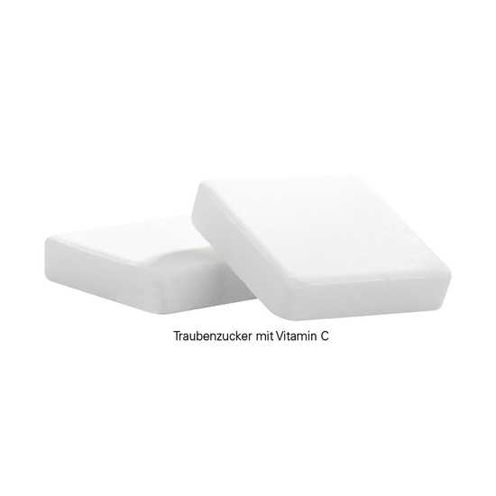 Traubenzucker mit Vitamin C, Folie weiß, Zitronengeschmack