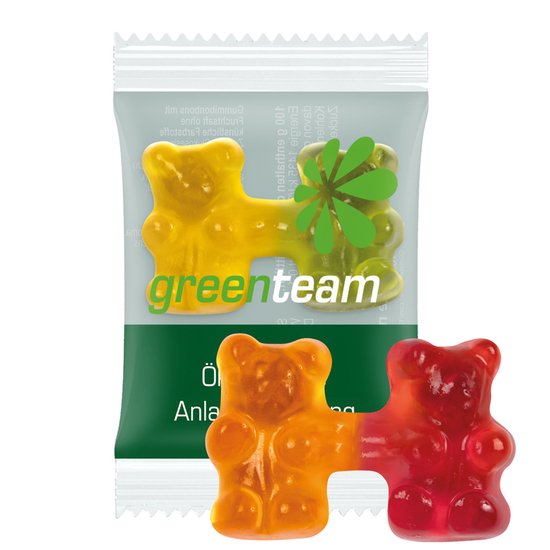 Trolli Team Gummibärchen Premium, Folie kompostierbaren transparent