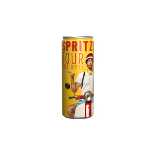 Getränkedose 250ml Apfelschorle, Sleeve-Folie weiß