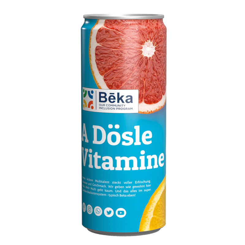 Getränkedose 250 ml Isodrink Light, Sleeve-Folie transparent