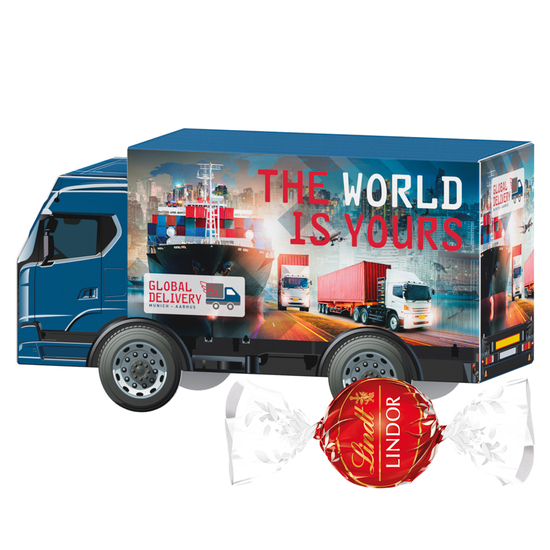 3D-Präsent LKW, Lindt LINDOR Milchkugeln