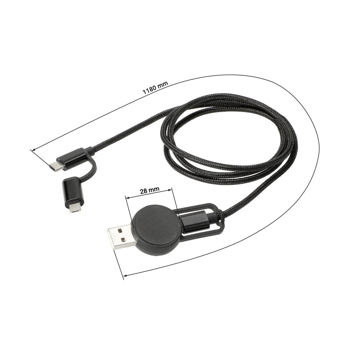 Schnell-Ladekabel "Flexi", 5 in 1