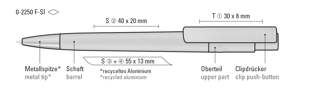 RECYCLED PET PEN PRO F SI