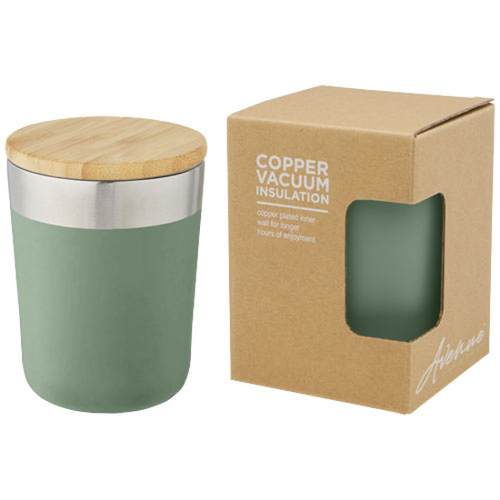 Lagan 330 ml Kupfer-Vakuum Isolierbecher mit Bambusdeckel
