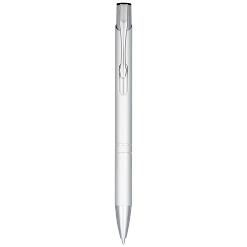 Moneta Druckkugelschreiber aus eloxiertem Aluminium (schwarze Mine)
