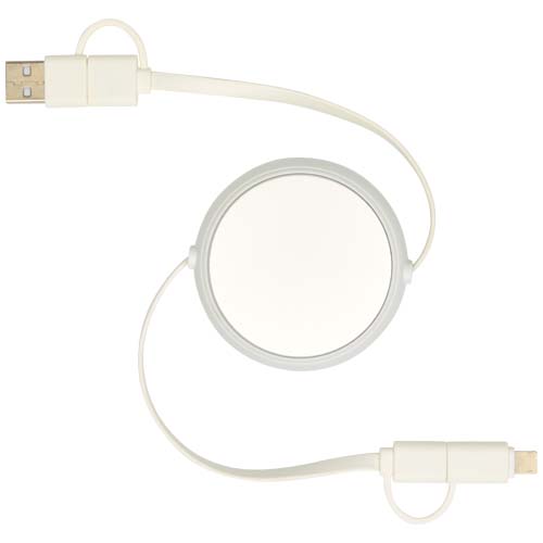 Alasia 100 cm 5-in-1 Kabel aus recyceltem Kunststoff und Aluminium, einziehbar, für Datenübertragung und mit 45W Schnellladung