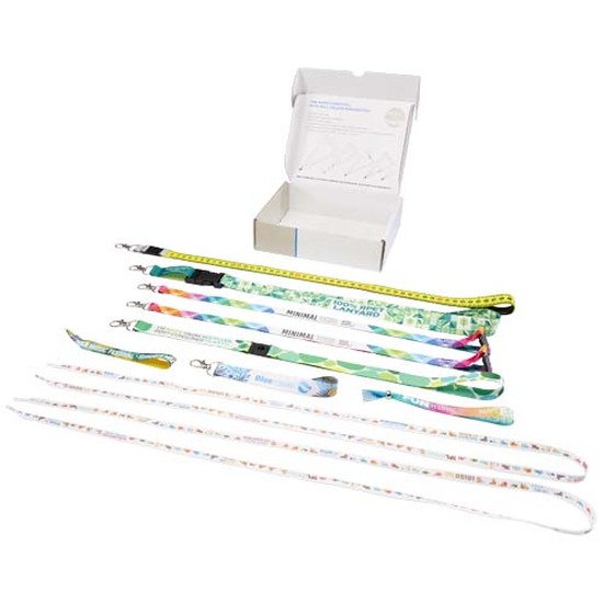 Musterbox mit Sublimation Lanyards