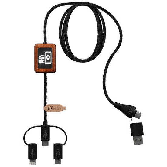 SCX.design C46 5-in-1 CarPlay-Kabel mit Leuchtlogo