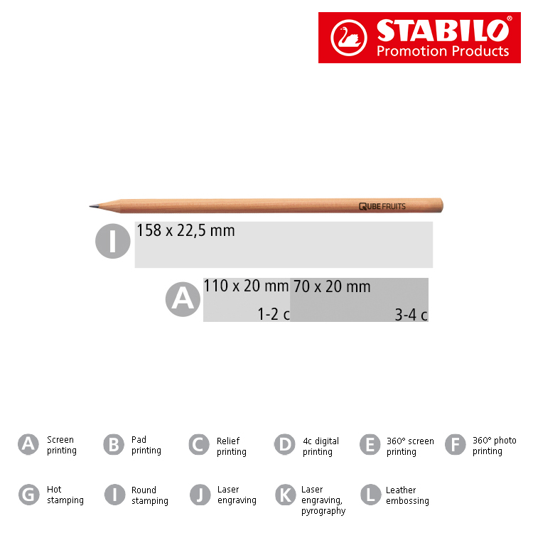 STABILO Grafitstift natur