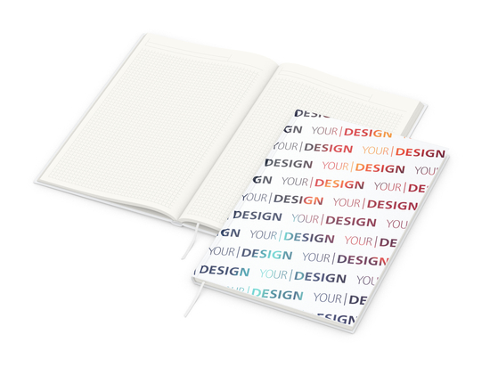 Notizbuch Note-Book A4 Cover-Star Recycling-Matt inkl. 4C-Druck