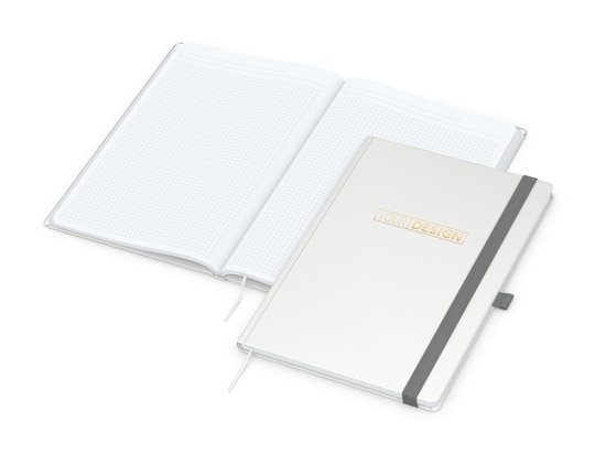 Notizbuch Vision-Book White A4 Bestseller inkl. Prägung