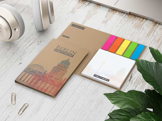 Haftnotiz-Set Berlin Naturkarton mit Filmmarker