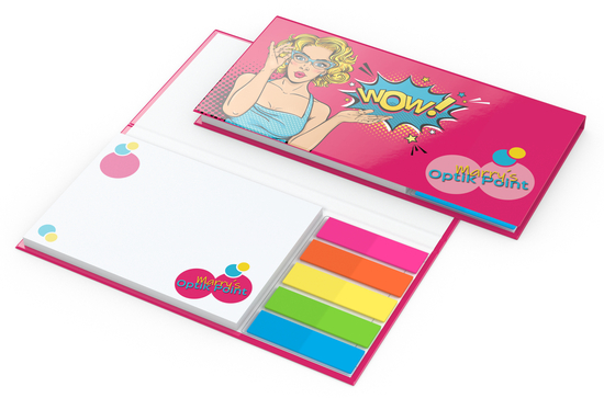 Haftnotiz-Set Kopenhagen Individuell Bookcover, Haftnotiz beidseitig bedruckt