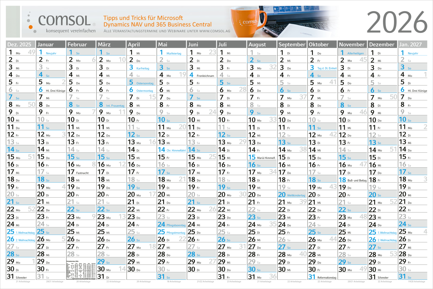 Wandplaner Horizont M Bestseller