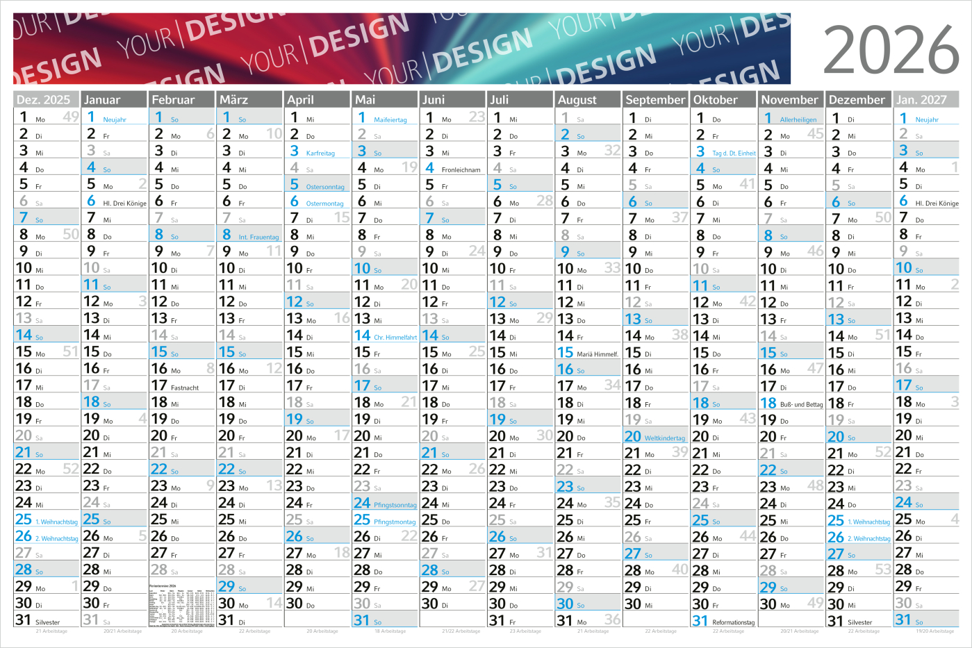 Wandplaner Horizont M Bestseller