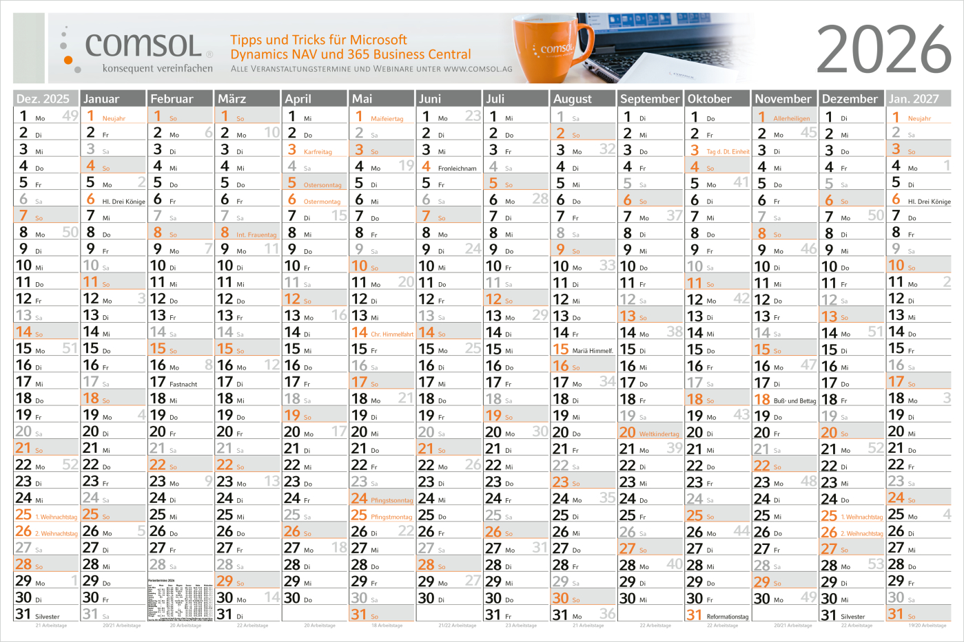 Wandplaner Horizont M Bestseller