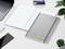 Notizbuch Easy-Book Comfort Bestseller, Large, silber inkl. Siebdruck-Digital