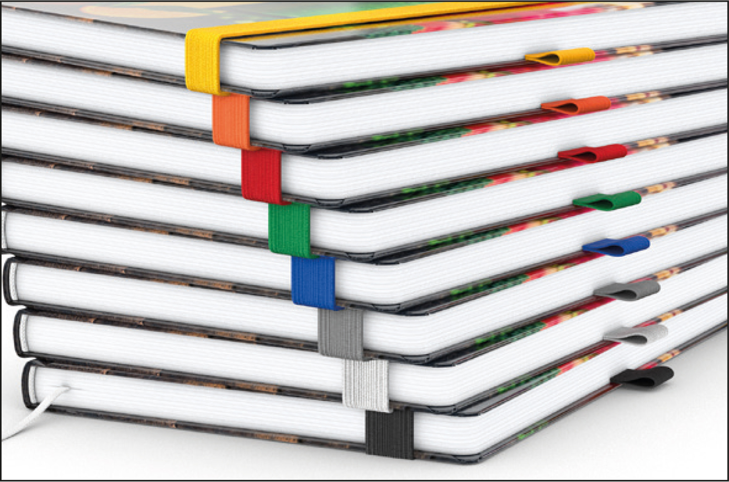 Notizbuch Match-Book Creme Bestseller, A4, Cover-Star, gloss-individuell, schwarz