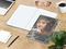 Notizbuch Match-Book White Bestseller, A4, Cover-Star, matt-individuell, silbergrau