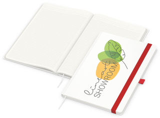 Notizbuch Match-Book, A4, Cover-Star Recycling-Matt, rot