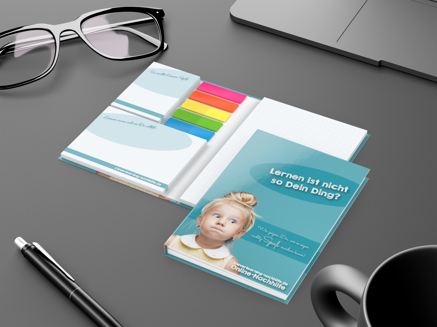 Haftnotiz-Set Helsinki Bookcover Individuell, gloss-individuell