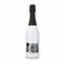 Sekt Cuvée - Flasche weiß-lackiert - Kapsel schwarz, 0,75 l 2K1911d