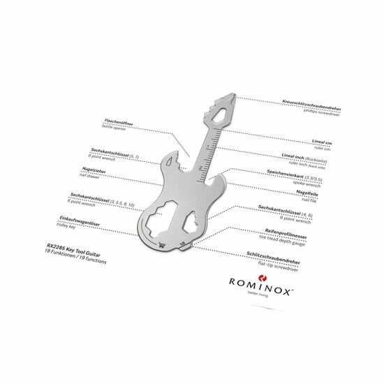 ROMINOX® Key Tool Guitar (19 Funktionen) Merry Christmas 2K2102k
