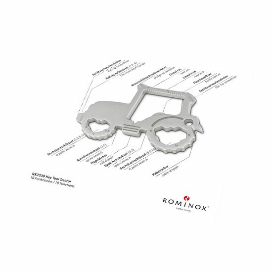 ROMINOX® Key Tool Car/Auto (18 Funktionen) Große Helden 2K2106p