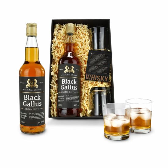 Geschenkset / Präsenteset: Black Gallus Whisky 2K2125
