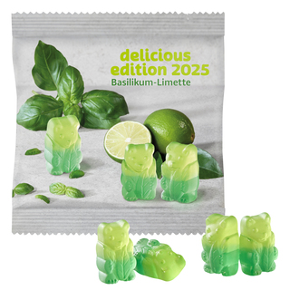 Vegane Basilikum-Limetten Bärchen im konventionellen Tütchen