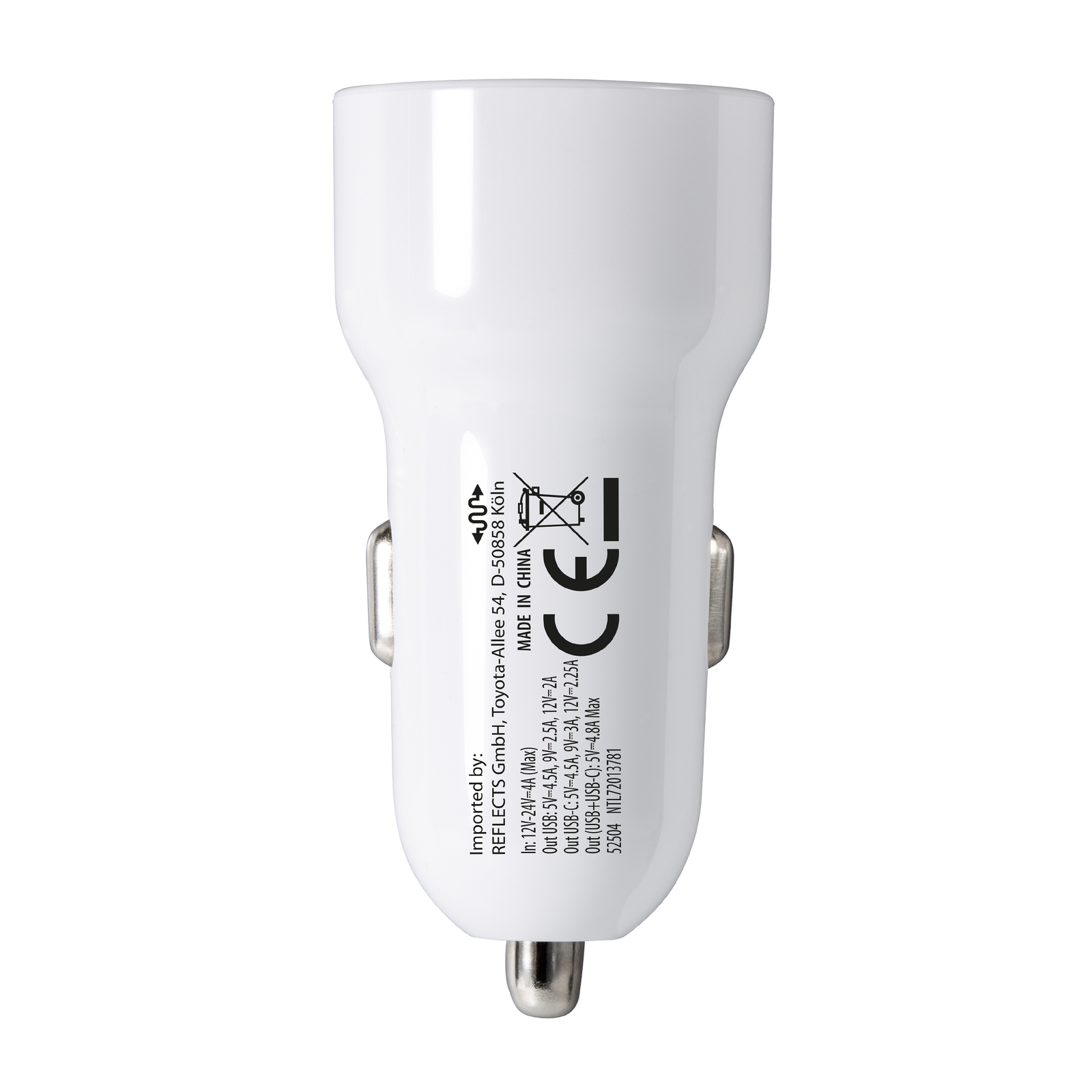 USB-C & USB Autoladegerät REEVES-VALLEJO 24 Watt