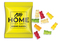 Mini-Gummibärchen vegan im Werbetütchen 10 g Fruchtmischung Standard-Folie weiß