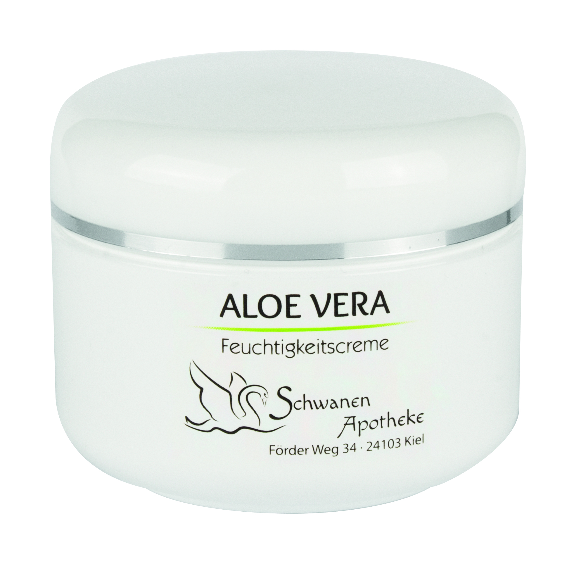 50 ml Tiegel in weiß mit Aloe Vera Feuchtigkeitscreme