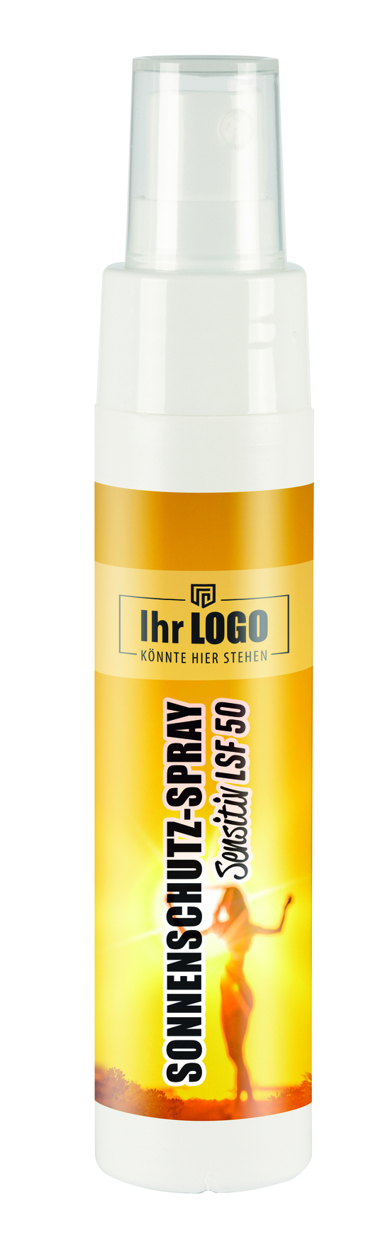 50 ml Sprayflasche "Slim" mit Handreinigungsspray - inkl. Loopi