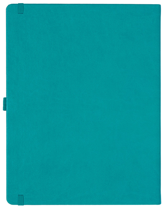 Notizbuch Style Large im Format 19x25cm, Inhalt blanco, Einband Slinky in der Farbe Turquoise