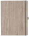 Notizbuch Style Large im Format 19x25cm, Inhalt kariert, Einband Woody in der Farbe Sludge