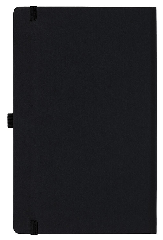 Notizbuch Style Medium im Format 13x21cm, Inhalt blanco, Einband Fancy in der Farbe Black