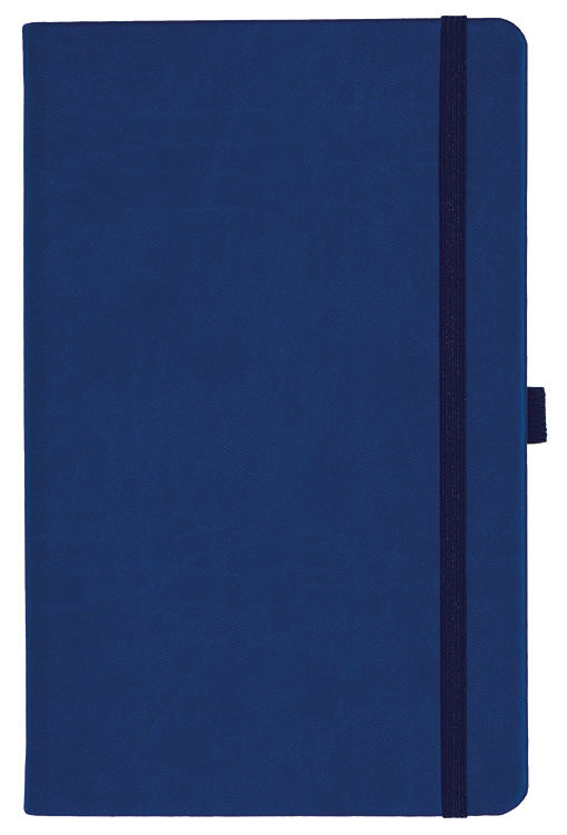 Notizbuch Style Medium im Format 13x21cm, Inhalt blanco, Einband Slinky in der Farbe Ultramarine