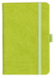 Notizbuch Style Small im Format 9x14cm, Inhalt liniert, Einband Slinky in der Farbe Lime