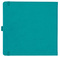 Notizbuch Style Square im Format 17,5x17,5cm, Inhalt blanco, Einband Slinky in der Farbe Turquoise