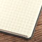 Notizbuch Style Square im Format 17,5x17,5cm, Inhalt kariert, Einband Woody in der Farbe Sludge