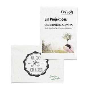 Samenpapier DIN A5 - Mohnblume, Druck 4/0-c