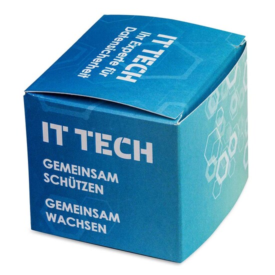 Pflanz-Holz Hexagon mit Samen - Gartenkresse, 1 Seite gelasert