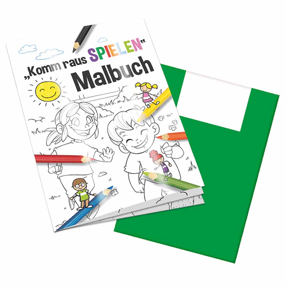 Malbuch / Mal-Set A6 - Komm-raus-spielen - Malbuch neutral