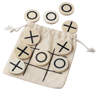 Natürliches Holz-Tic-Tac-Toe-Spiel Waltraud