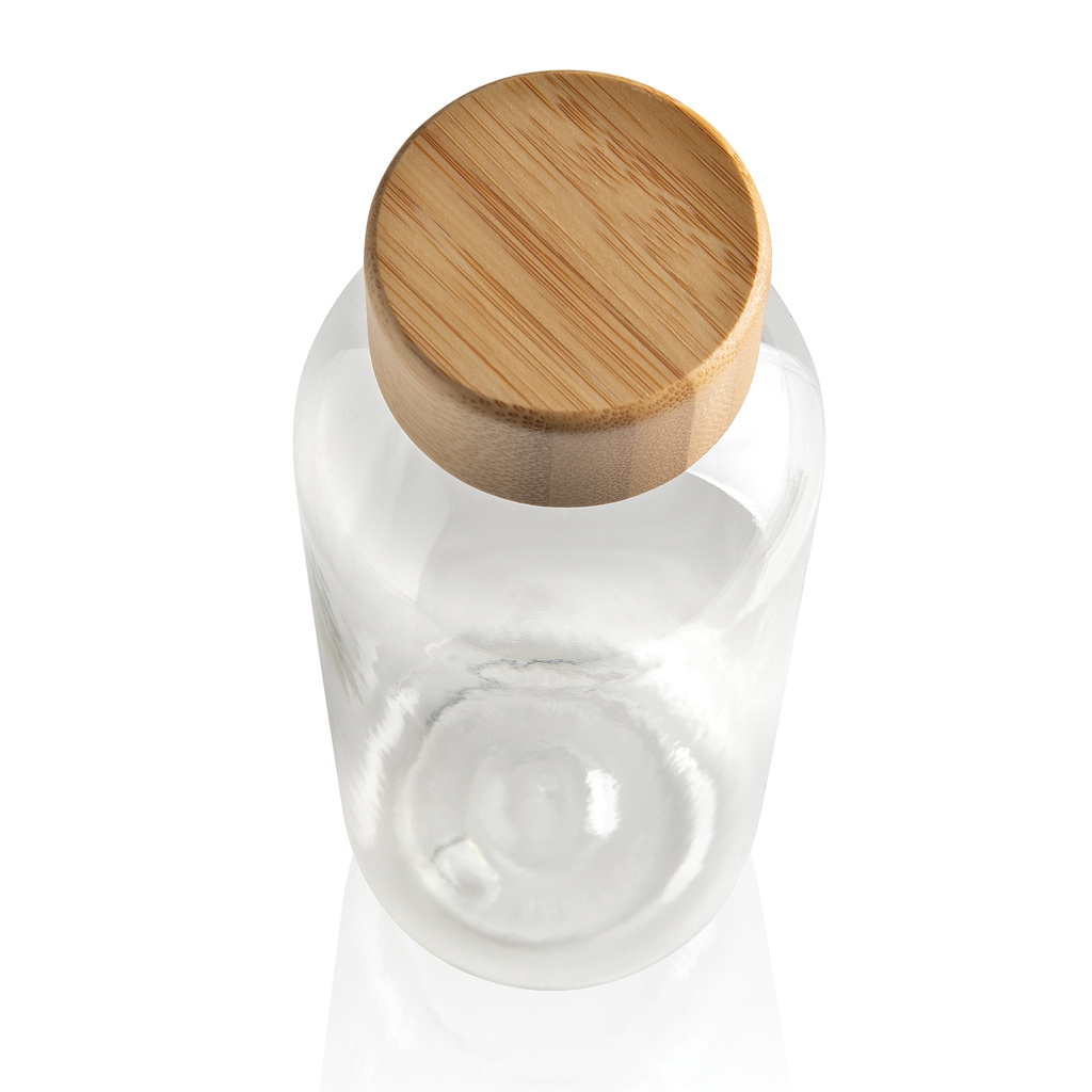RCS rPET Flasche mit Bambus-Deckel