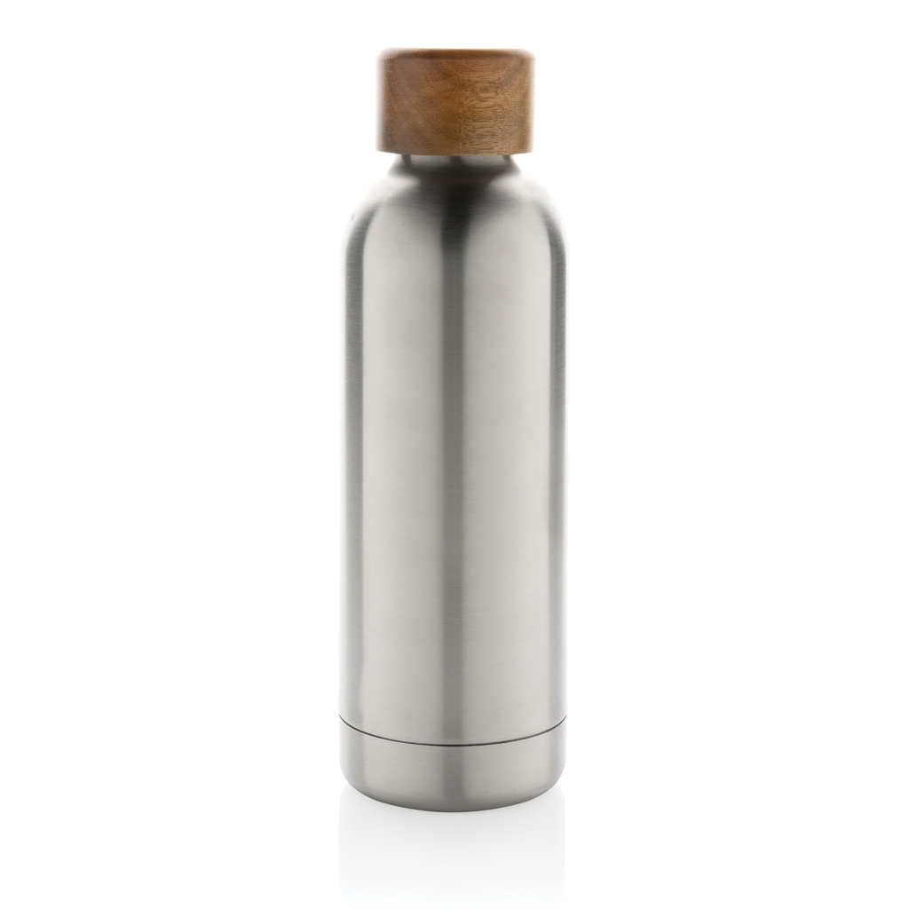 Wood Vakuumflasche aus RCS recyceltem Stainless-Steel