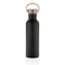 Moderne Stainless-Steel Flasche mit Bambusdeckel